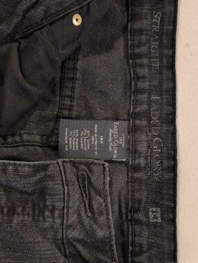 Faded Glory Women's Washed Black Straight Jeans 14A